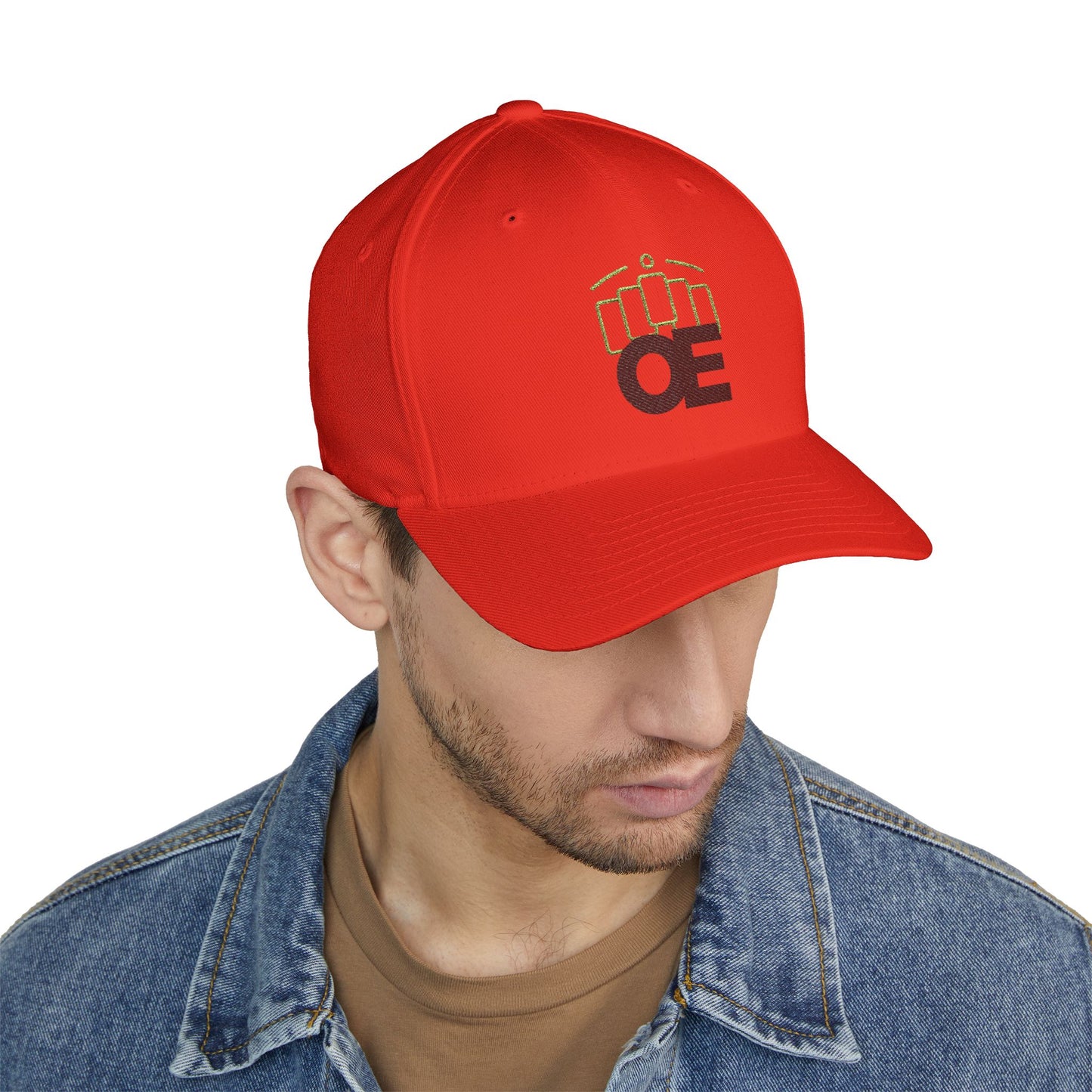 Black Embroidered OE Baseball Cap