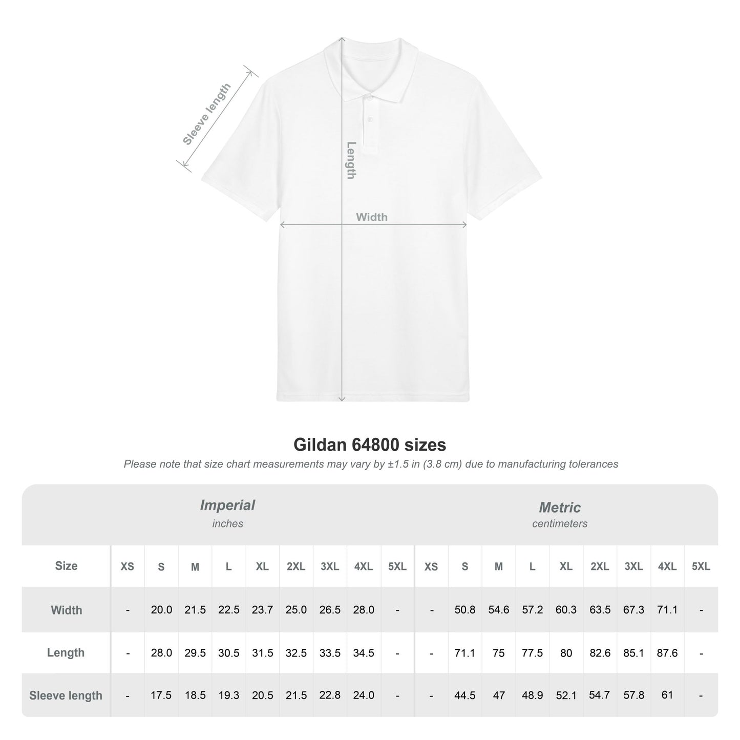 Embroidered Unisex Polo Shirt