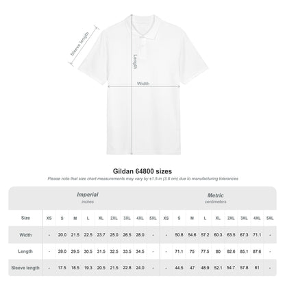 Embroidered White OE logo Unisex Polo Shirt