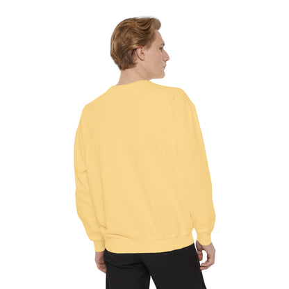 Premium unisex garment-dyed sweatshirt with embroidered OE logo