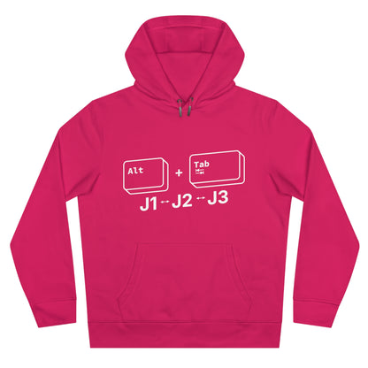 Tech King Hooded Sweatshirt - 'Alt + Tab J1, J2, J3' Design