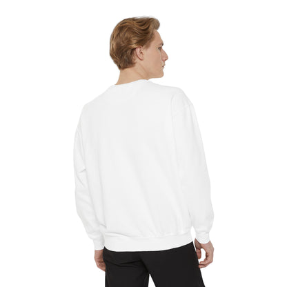 Premium unisex garment-dyed sweatshirt with embroidered OE logo